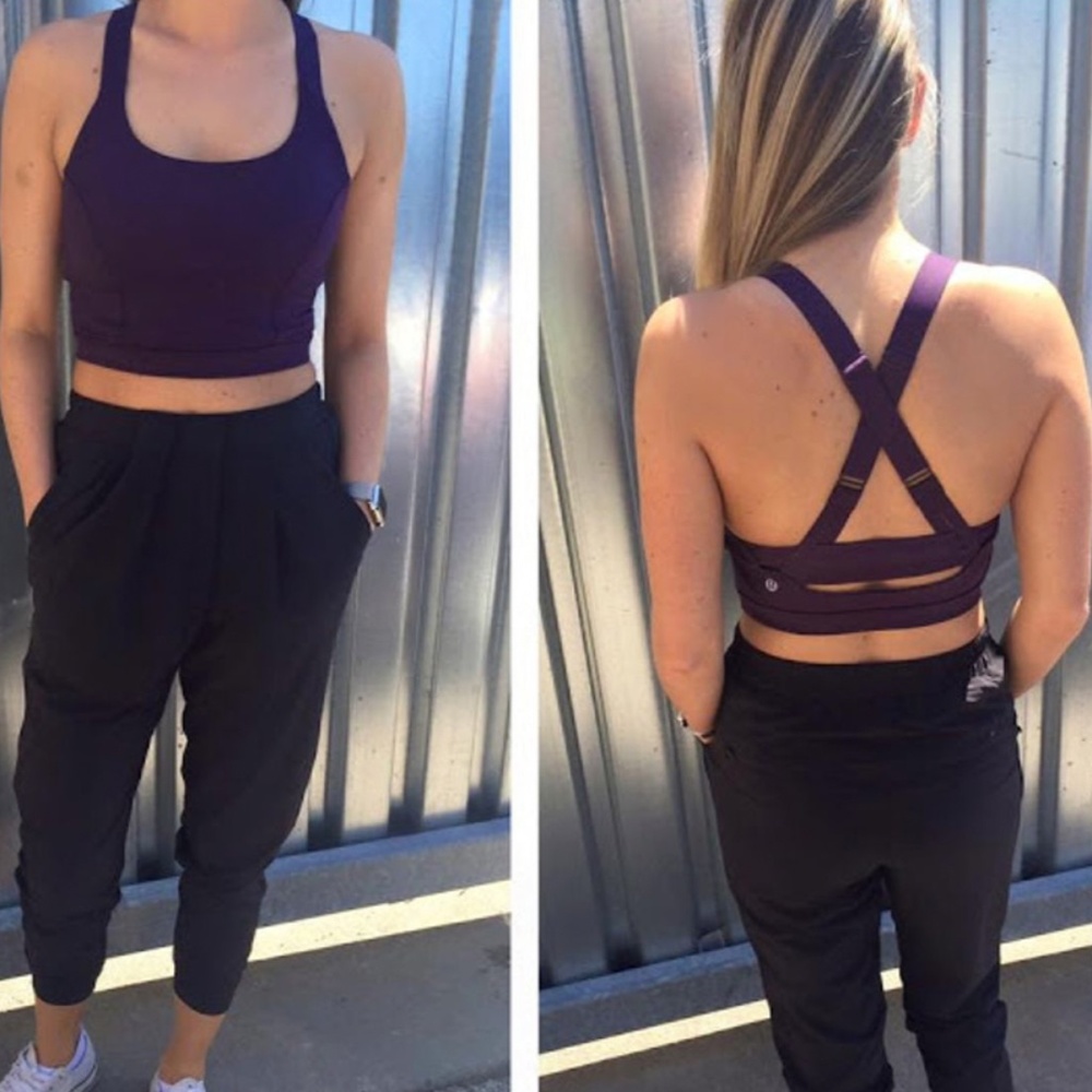 Lululemon, Pure Practice Bra, Deep Zinfandel, Size 6